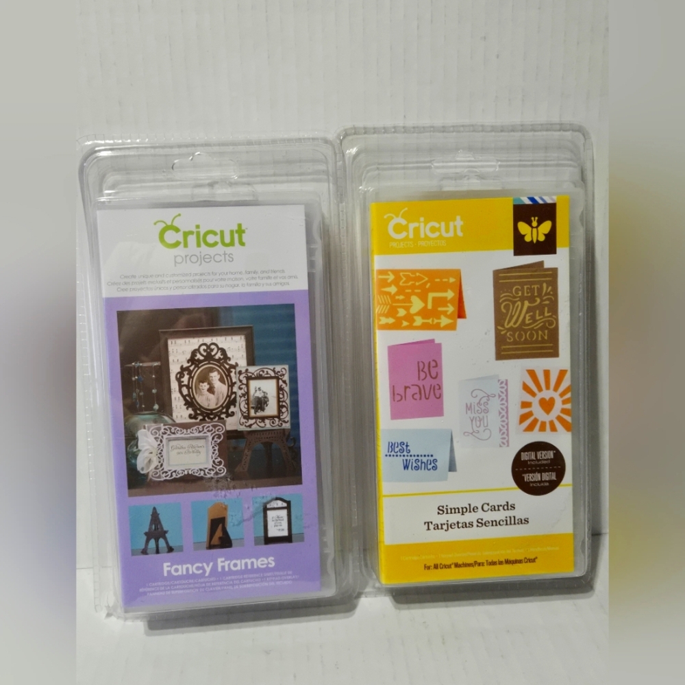 Cricut Cartridge - Lot Of 2 - Fancy Frames And Simple Cards